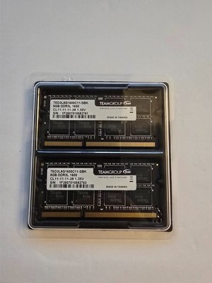Team Group 16GB DDR3L 1600MHz SODIMM - 2x8GB - New Open Box