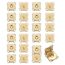 12 Sets Magnetic Snap Buttons, 10mm Plum Blossom Snaps Closures, Rose Gold