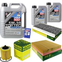 Inspektionskit Filter Liqui Moly ÖL 7L 5W-30 FüR Opel Vectra C Signum Vauxhall