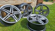 4 x genuine AUDI Speedline 5-spoke alloy wheels; good condition; also fits VW
