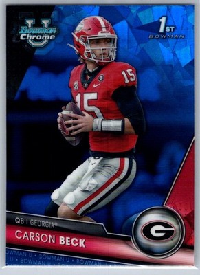 2023 Bowman University Chrome Sapphire Edition Carson Beck #44