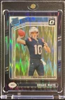 2024 Panini Donruss Optic - Rated Rookie Drake Maye #229 Purple Shock Prizm (RC)