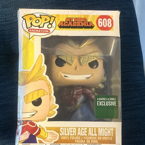 Funko Pop My Hero Academia Silver Age All Might #608 Barnes & Noble Exclusive