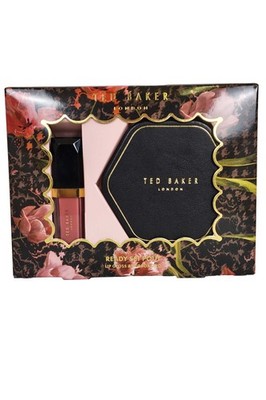 Ted Baker Ready Set Pout Compact Mirror & Lipgloss Delicate Peony