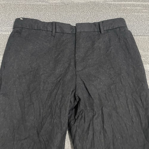 Banana Republic Pants Mens 34x28 Gray Vitale Barberis Canonico Flannel 120s Wool - Picture 2 of 11