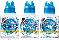 Top Super Nanox Laundry Detergent Liquid Body 450g 3 bottles set 