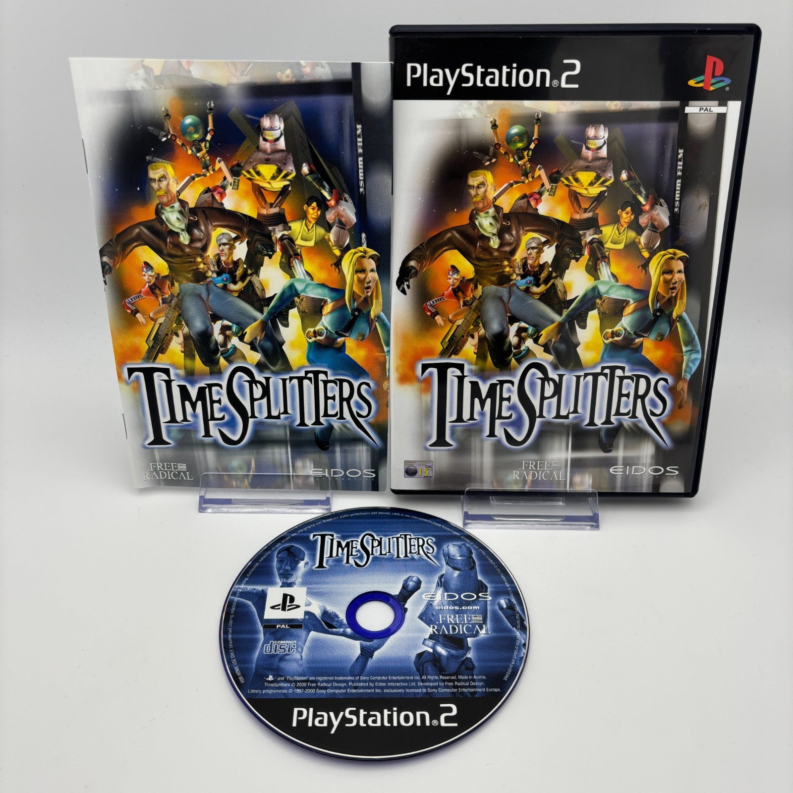 TimeSplitters (PAL Sony PS2, 2000) *Near Mint* FPS *Disc Perfect*