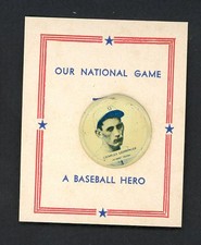 1938 PM8 OUR NATIONAL GAME PIN CHARLES GEHRINGER TIGERS EX-MT 551206 (KYCARDS)