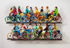David Gerstein- Mixed Media Cutout Aluminum "City Riders A"