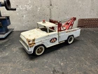 Vintage 1962 Tonka White #518 Wrecker Tow Truck Pressed Steel 14.5” long