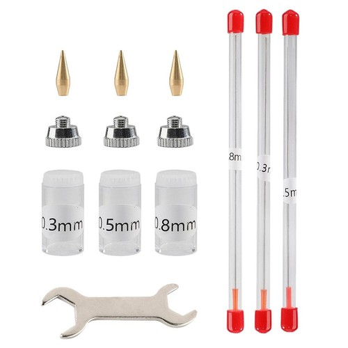 10-Teiliges Airbrush-Düsenkappen-Set, Ersatzteile für Airbrush-Nadeln mit S3305