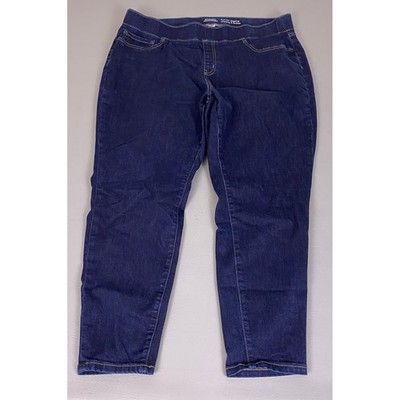Amazon Essentials Pull On Jegging Women's Plus 22 Short Dark Indigo Blue Skinny