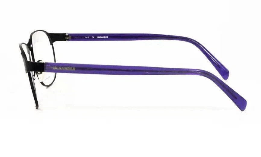 Marco de gafas Jil Sander JS2138 auténtico para hombre azul metal Wayfarer RTL $809 Foto 3 de 4