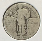 2 Standing Liberty Quarters (1927 & 1929), 90% Silver, Free Shipping.