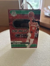 2024-25 Panini Mosaic Basketball Give And Go Trae Young  Red Mosaic Prizm #8