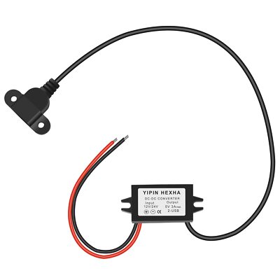 3a 15w Dc 12v To 5v Usb Female Buck Converter Adapter Step Down Charging Module