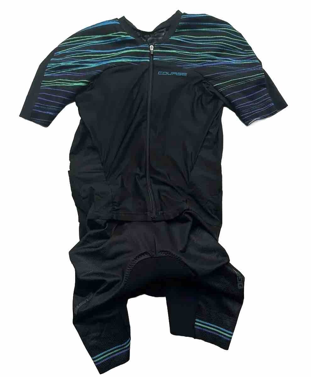 Women's Louis Garneau LGneer Bib – Black, Size L – Comfort-Fit Cycling Tights With Coolmax & Reflective Logos