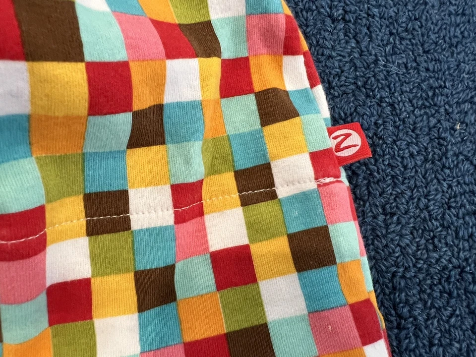 Лот из 2 Zutano детские шляпы - размер 18 месяцев - совы и ретро шашки печати - Изображение 4 из 4