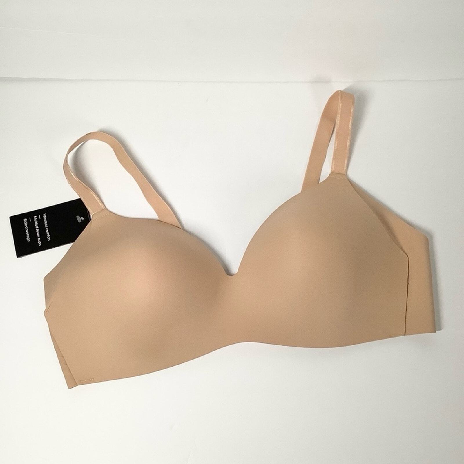 KNIX WingWoman Contour Bra Wireless Warm Sand 42B Comfortable Neutral