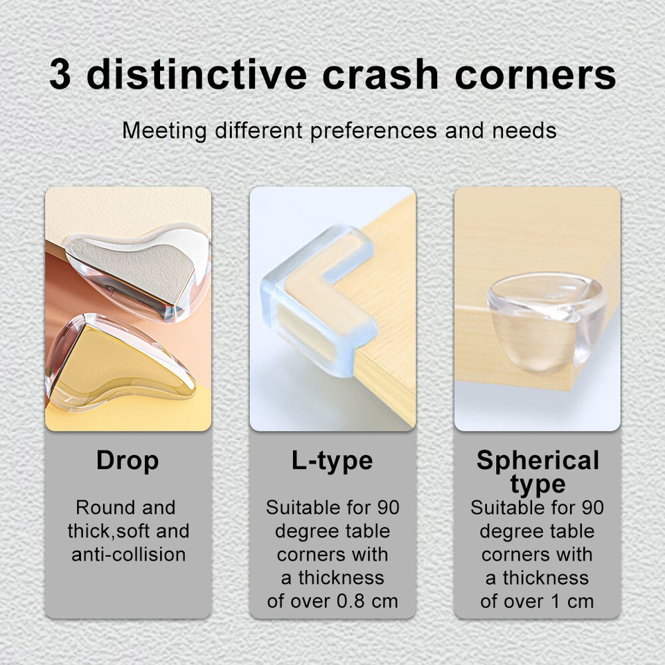 Self Corner Protector Kids Cushion PVC Safety Guard Baby Proofing eBay