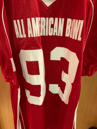 American Bowl Game Used Football Jersey Tunner #93 Size 2XL (50-53) - Picture 2 of 6
