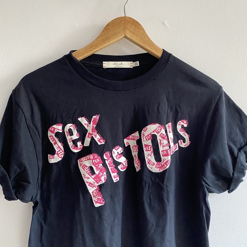 Sex Pistols x Alice + Olivia T Shirt Womens Medium Black Punk 70s Retro AO.LA - Picture 2 of 14