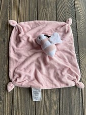 Burts Bees Baby Organic Cotton Pink Lovey Blanket With Plush Bee Toy