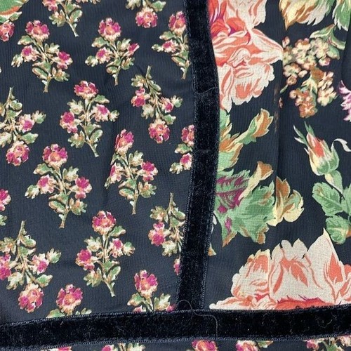 Abito nuovo Tahari ASL floreale manica lunga chiffon mini boho chiesa primavera tg 4 - Foto 15 di 15