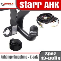 AnhäNgerkupplung Starr+Es 13P Spez FüR Skoda Fabia 2 II FließHeck 07-10 Imiola