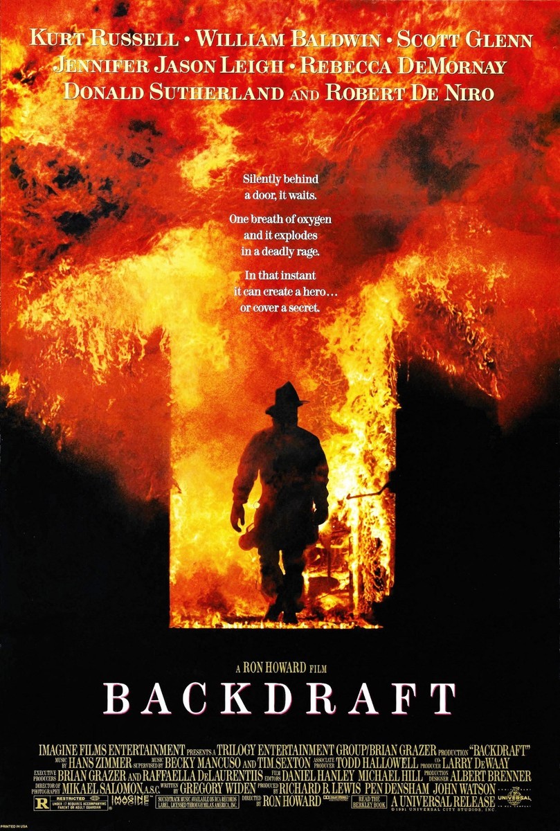 BACKDRAFT (1991) ORIGINAL MOVIE POSTER - ROLLED | eBay