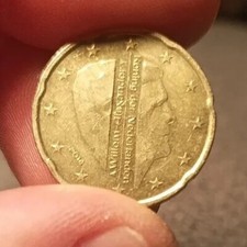 20 Cent M&uuml;nze Niederlande WILHELM ALEXANDER 1999
