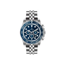 Orologio Uomo LORENZ 26167DD Chrono Bracciale Acciaio Blu