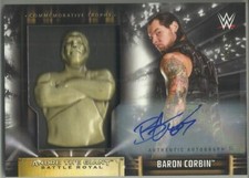 2019 TOPPS WWE ROAD TO WRESTLEMANIA BARON CORBIN AUTOGRAPH TROPHY RELICS #04/10