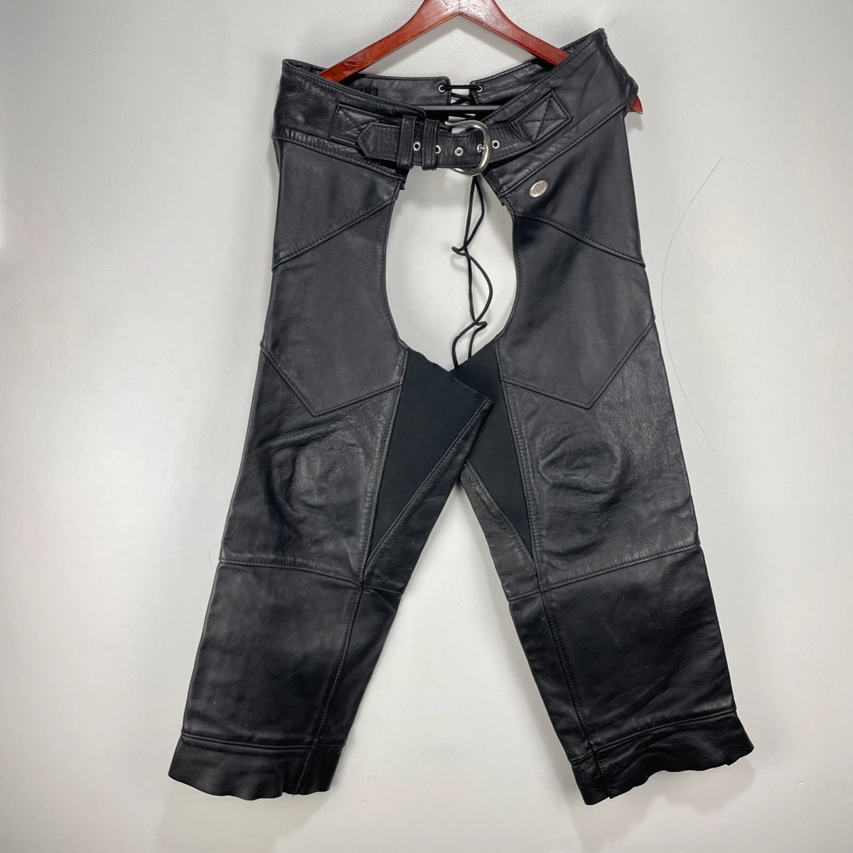 Harley Davidson Leather Chaps Genuine Leather HD Riding Gear