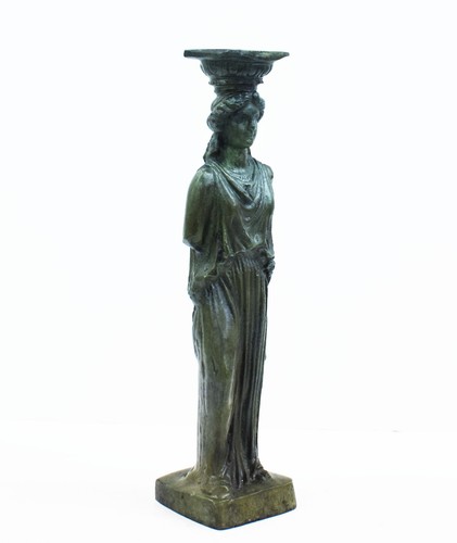 Caryatid bronze statue sculpture - Ancient Greek Architectural column Acropolis - Picture 2 of 5