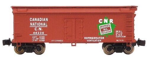Z Scale CANADIAN NATIONAL Wood 34' Rebuilt Reefers ~ FTB9006 Set #1 ~ NIB - Picture 6 of 6