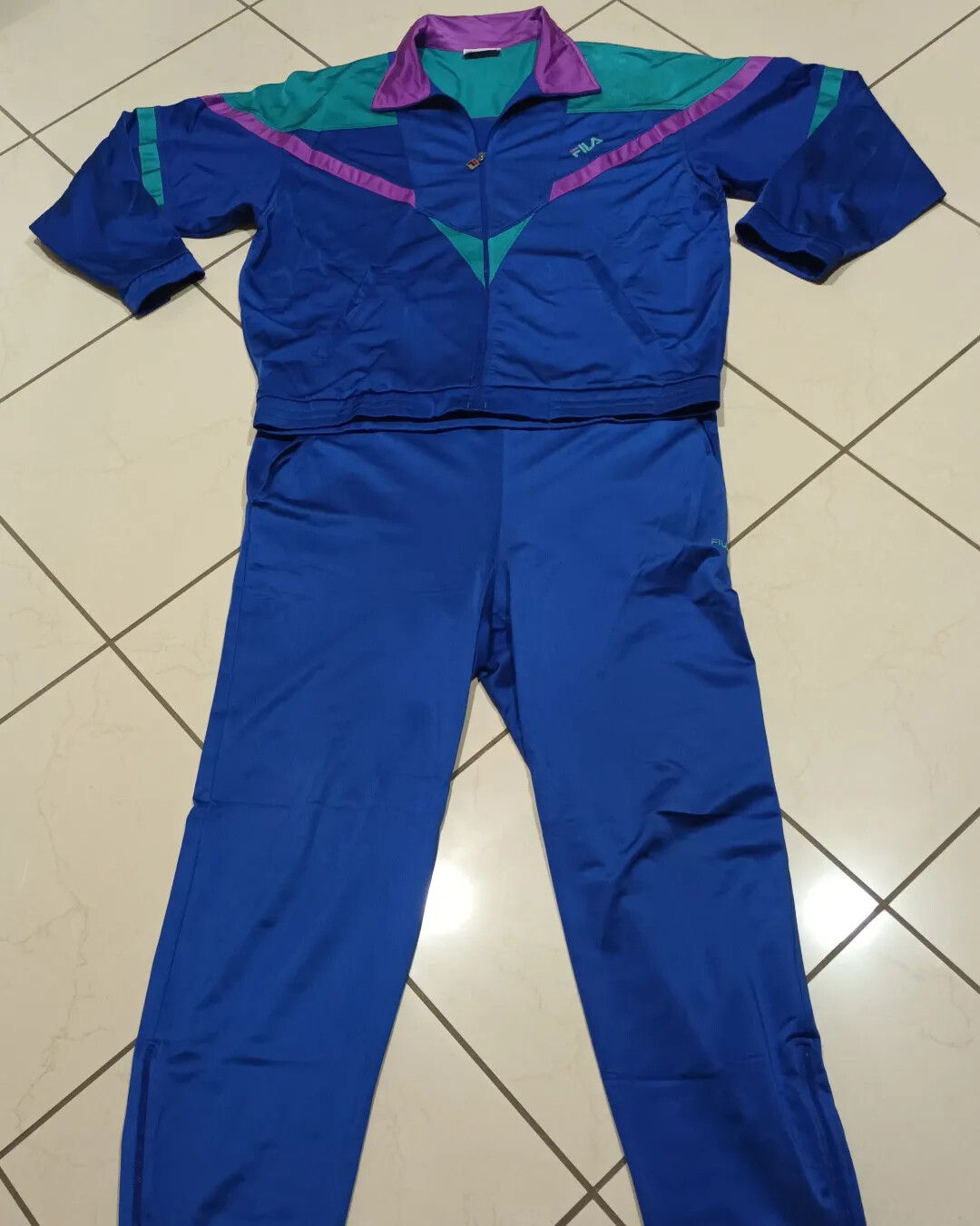 FILA vintage 80's tracksuit training jacket giacca anni '80