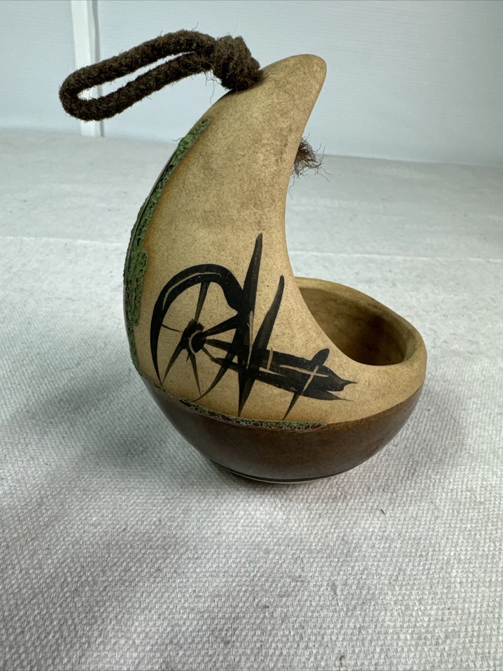 Cactus/Flower Hanging Bird Feeder Pot Southwestern Pottery Clay - Image 2 of 4