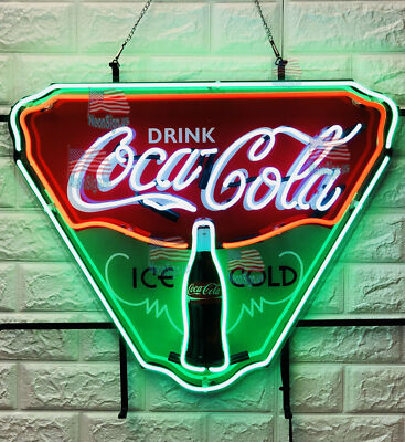 Drink Coca Cola Ice Cold Neon Light Sign 20''X16'' Beer Lamp Bar Decor Windows