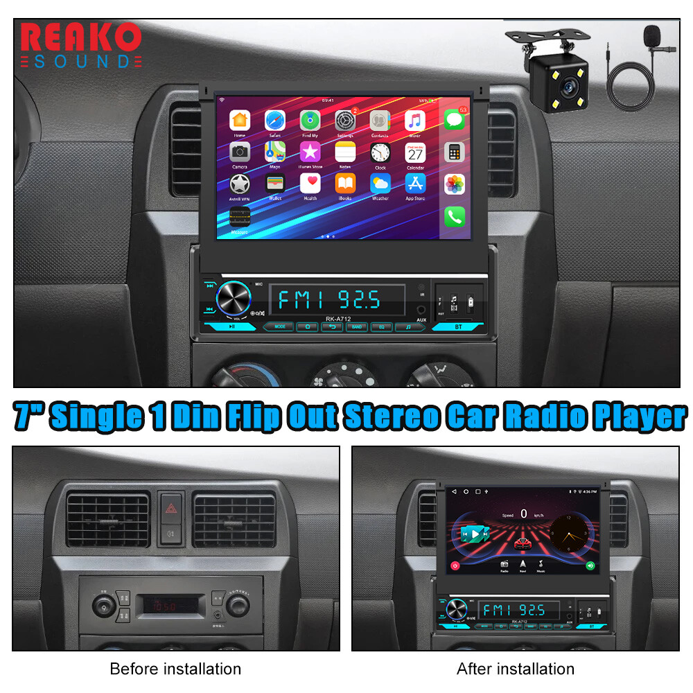 Radio Para Carro Con Bluetooth Y Pantalla 7 Inch Android 12 Single Din ...