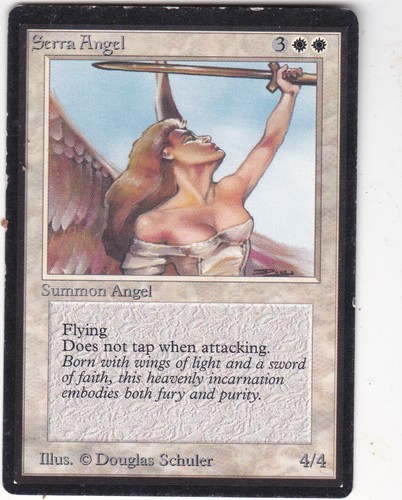 x1 Serra Angel BETA MAGIC MTG ENGLISH 1993 EX VINTAGE!