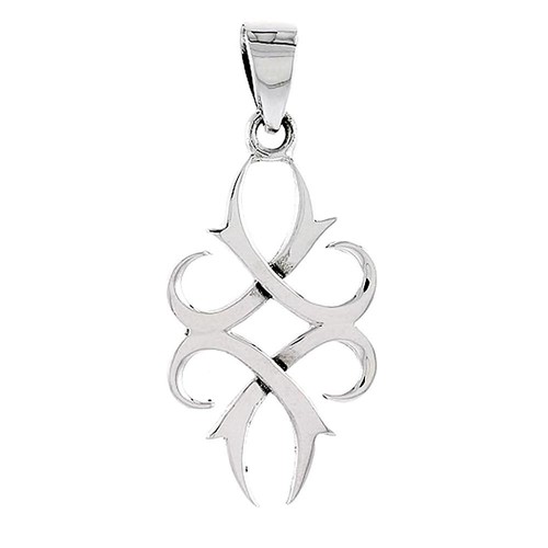 Pendentif Celtique Silverly En Argent Sterling - Nœud Torsadé, Crochet, Neuf