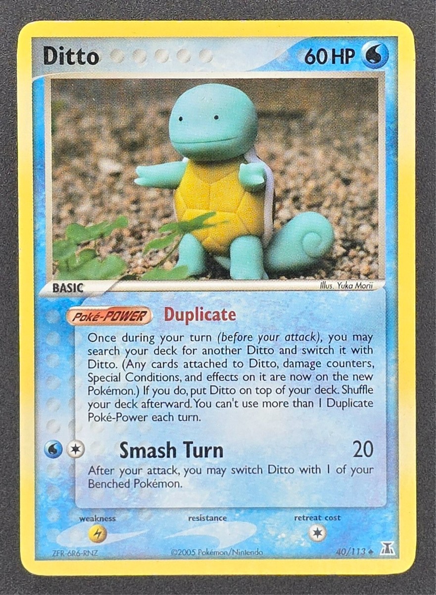 Pokemon TCG Ditto (Squirtle) 40/113 Delta Species MP | eBay