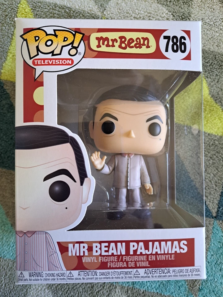 Mr Bean Pajamas Pop 786 - Mr Bean Funko Pop! 2019 Vaulted + Protector - image 2 of 4
