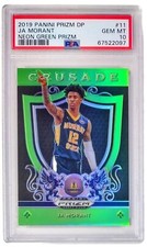 2019 Prizm Draft Picks Ja Morant Crusade Neon Green /125 Rookie •PSA 10• Low Pop