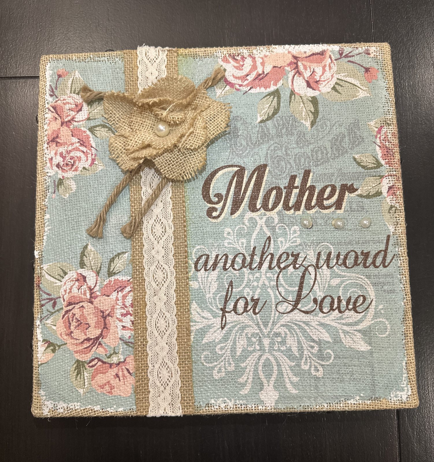 Kirklands wall decor mother another word for love 12x12 ebay