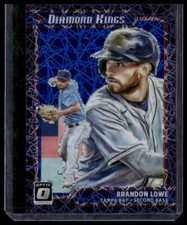 2021 Donruss Optic #1 Brandon Lowe Pandora Purple #/99 Tampa Bay Rays