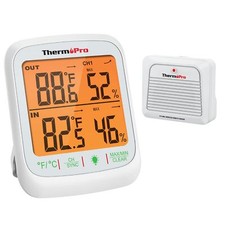 ThermoPro TP260B Indoor Outdoor Thermometer Wireless 1000ft/300m Ra... Fast Ship