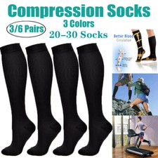 20-30 mmHg Compression Socks Medical Althetic for Edema, Diabetic, Varicose Vein