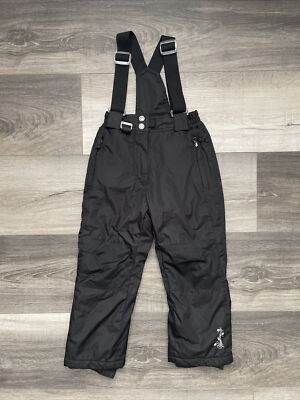 32 Degrees Weatherproof Snow Ski Snowboard Bibs Pants Girls 5/6 XS Black 